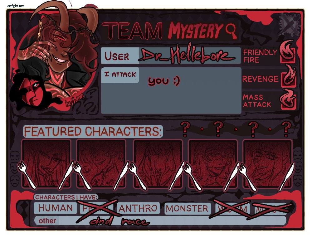 dr_hellebore's tweet photo. The first time, let's go 🩸
 #artfight #artfight2026 https://t.co/MQnjRMG7BB