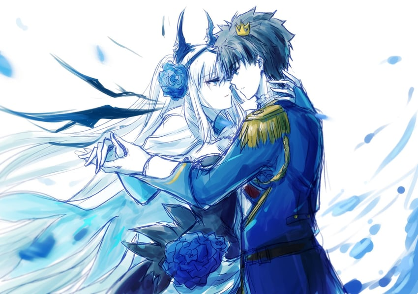 Ritsuka_FGO__'s tweet photo. @WitchOfTheLake_ Well he's not good at words like that so...Actions it is. https://t.co/knOX1Dun4V