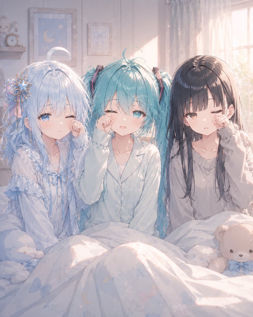 みんなおはなぎにゃん 今日は学校おやすみなので遅めに起きました