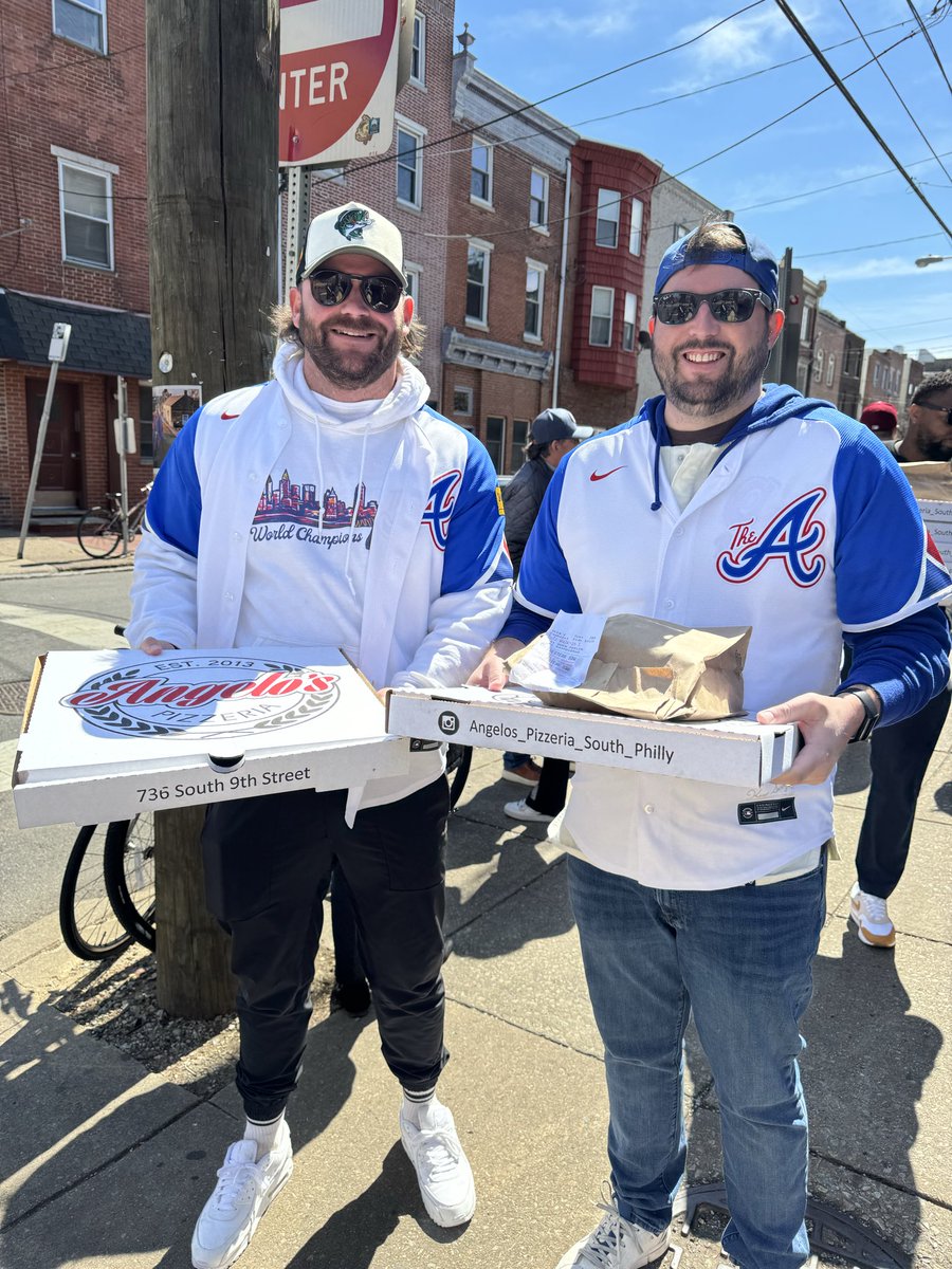 michael_kaney's tweet photo. @OhioTate 30 minutes? You lucked out Tate. Well worth the wait. The pizza and cheesesteaks are incredible. My first stop the second I get off the plane Friday for the World Cup https://t.co/stjTjZ3Lk0