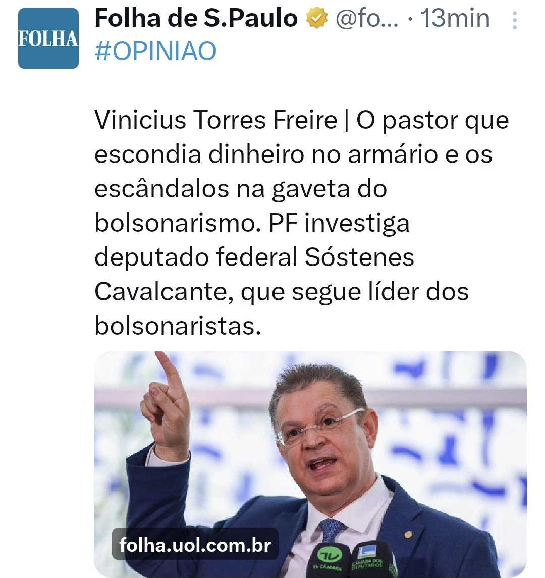 jojopancada's tweet photo. Faz todo sentido Sóstenes ser líder do bolsonarismo. 

Pastor, pego com dinheiro no armário e investigado pela PF. 

Só faltou ser abusador ou pedófilo para ter um curriculum perfeito. https://t.co/c0MOCgn12P