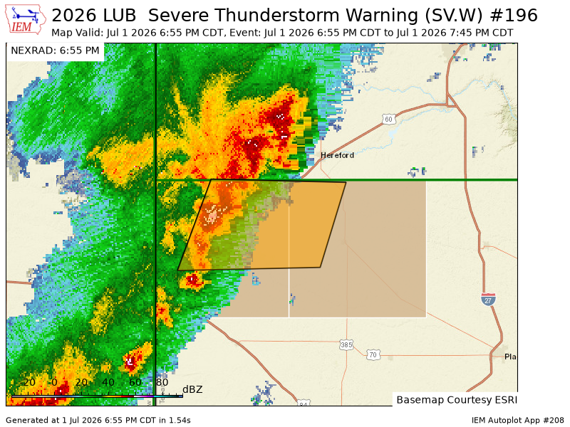 SCStormChasers's tweet photo. LUB issues Severe Thunderstorm Warning [wind: 60 MPH (OBSERVED), hail: <.75 IN (RADAR INDICATED)] for Castro, Parmer [TX] till 7:45 PM CDT https://t.co/g03rhJhjKI https://t.co/kbt7VaO8m0