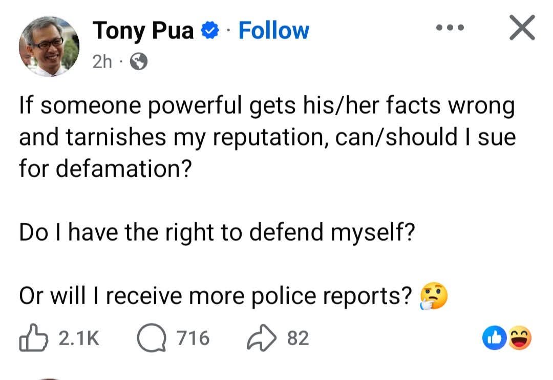 1Kesidang's tweet photo. If he genuinely believes he has been wronged, he should go ahead and file a lawsuit instead of playing the victim https://t.co/vKCNwb0rRZ