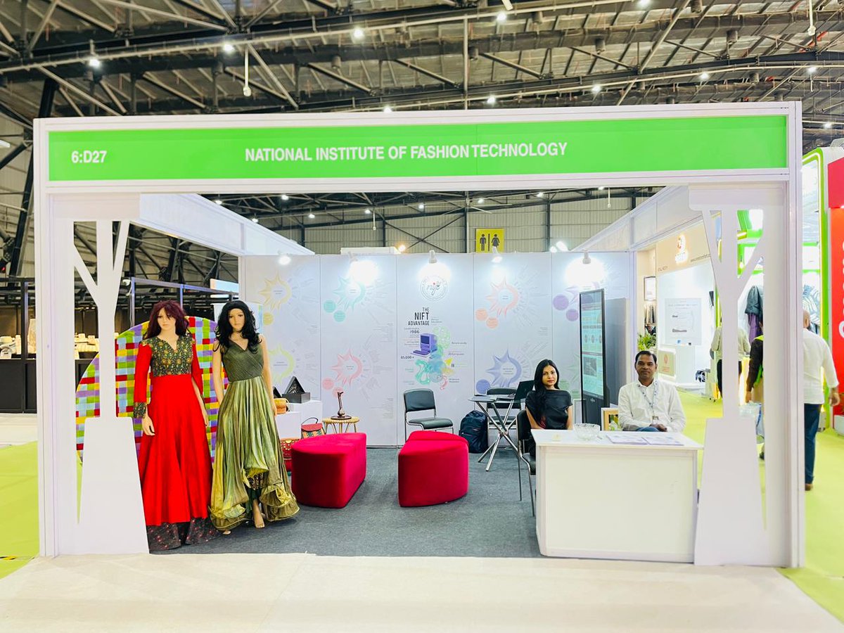 NIFT_M_official's tweet photo. Highlights of NIFT Mumbai stall at HGH

#NIFTMumbai
#HGHIndia2026
#HGHIndia
#NESCOMumbai
#BombayExhibitionCentre https://t.co/2tUaNch9LZ
