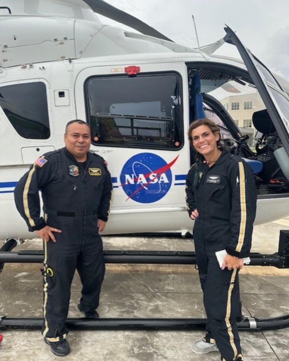 PHIAirMed's tweet photo. Talk about some out of this world guests 🚀 Our PHI Med 1 Conroe team was recently visited by some friends from @NASA! https://t.co/Id6hV1e4g2