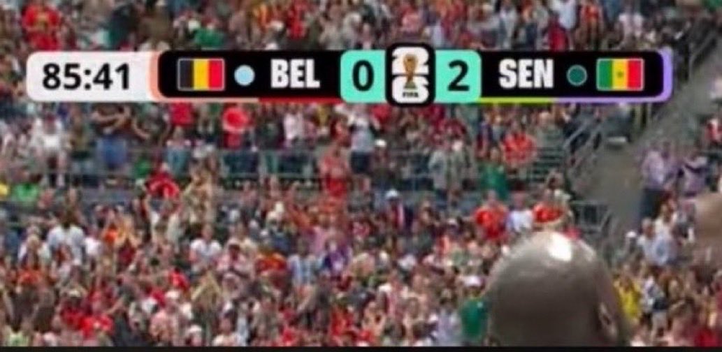 TheForexJoe's tweet photo. If it were to be Ghana with this score line at that time , Belgium players will be seeing 33 Ghana players and 3 Goal keepers pack at the back 😂 https://t.co/k7jmWGcOWz
