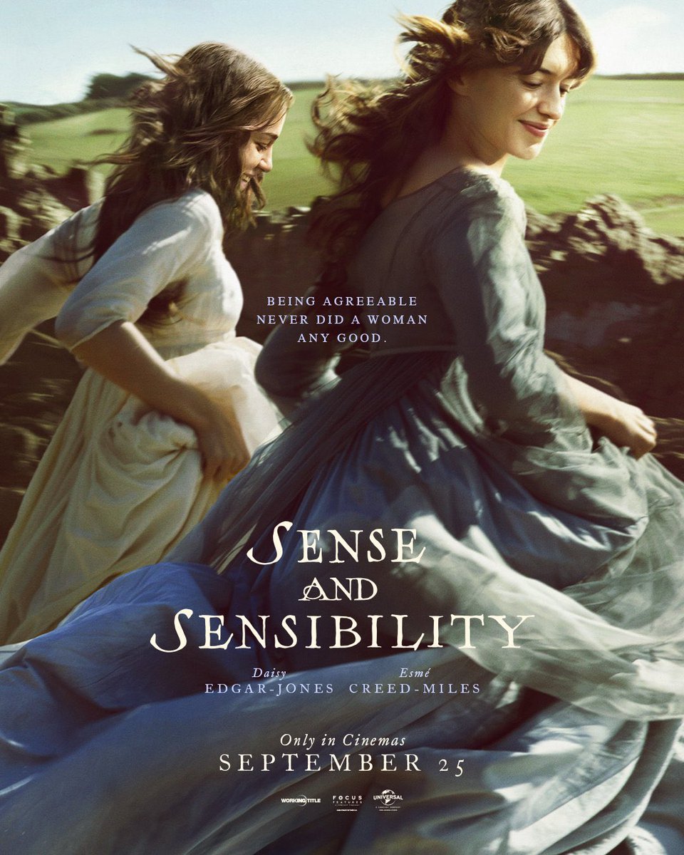 ChivalryGuild's tweet photo. The line about INDEPENDENT WOMEN from the Sense and Sensibility poster is especially funny considering Jane Austen was one of the most patriarchal of the great novelists. 

Consider the following words in Pride and Prejudice from Mr Bennet to his favorite daughter after a man asked for her hand in marriage. This is completely unironic and is offered as the ideal:

"I know your disposition, Lizzy. I know that you could be neither happy nor respectable, unless you truly esteemed your husband, unless you looked up to him as a superior."

Not exactly proto-feminist stuff.