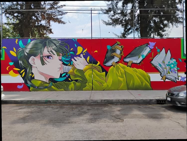 AnimetrendsRE's tweet photo. Beautiful art by Maomao (The Apothecary Diaries) in Mexico City.

The artist is ekns01 https://t.co/eFFAghdVA3