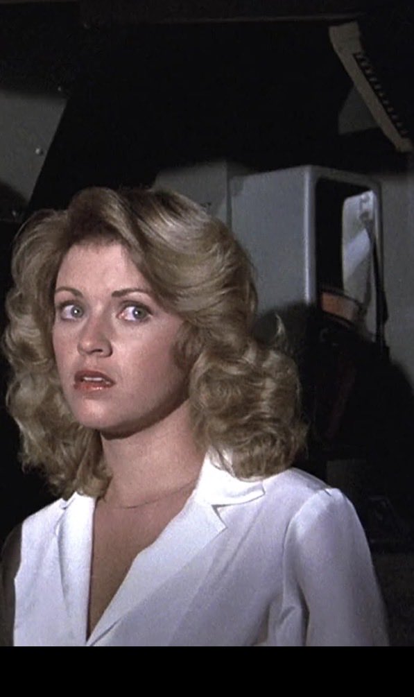 Mainefly's tweet photo. Happy 70’th birthday to Lorna Patterson, Randy the stewardess in the movie Airplane! https://t.co/f3gRSAr3j1