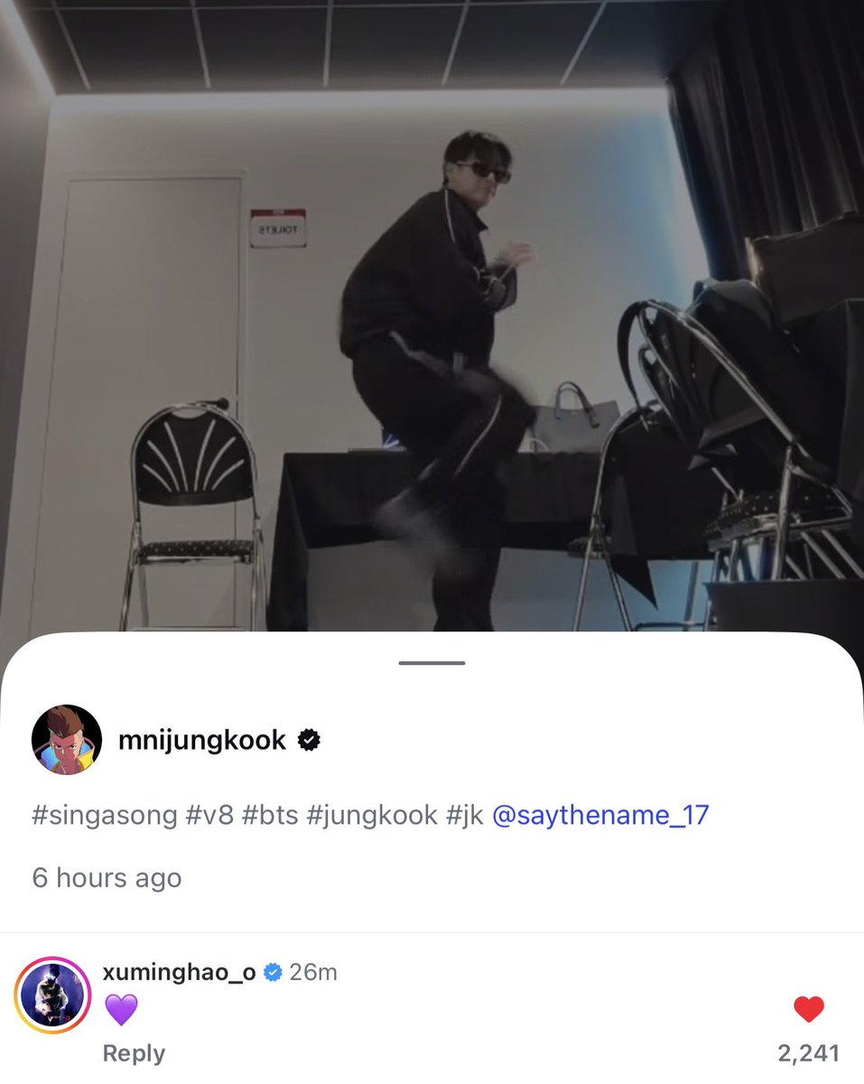 shua_enthusiast's tweet photo. jungkook posted a singasong dance challenge!!! minghao and vernon has liked and reposted! minghao commented too 🥹 97line bestiesㅜㅜ

#JUNGKOOK #디에잇 #MINGHAO #버논 #VERNON https://t.co/LIDrXmqvcz