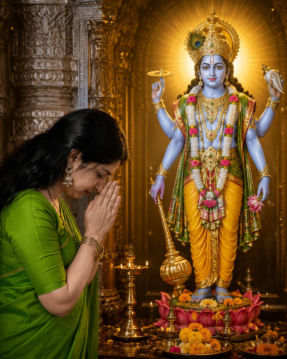 SONI_SAHA440's tweet photo. विष्णु भगवान का आशीर्वाद वही पाता है,
जो धैर्य, सच्चाई और भक्ति का रास्ता अपनाता है। 🙏
  🌺🙏ओम नमः भगवते वासुदेवाय नमो नमः 🙏🌺 https://t.co/kyUkPURI8F