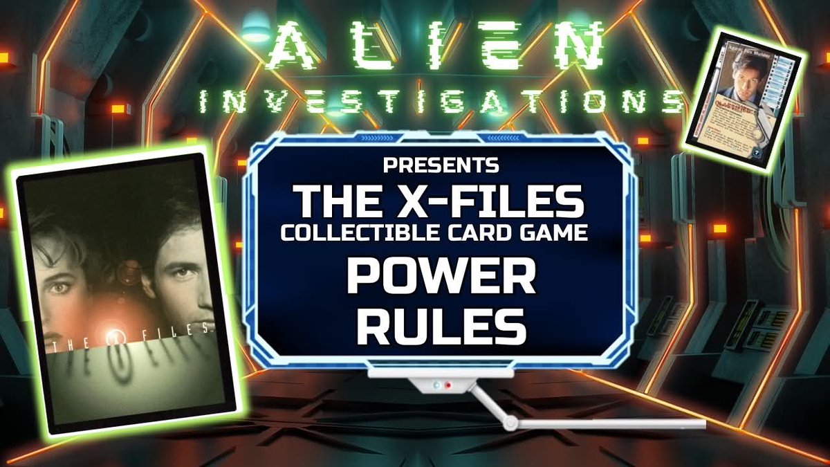 thexfilesccg's tweet photo. NOW on the Alien Investigations YouTube channel: Stephen and Nathan embark on a game of The X-Files Collectible Card Game using the X-FILE POWER RULES! How will he fare in this matchup? Watch and find out!  https://t.co/bLEq78ZWm3 https://t.co/OlKj3V4Gb3