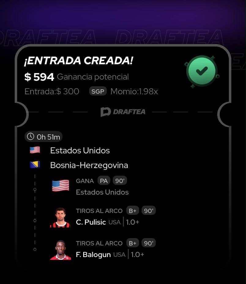 LubuPicks's tweet photo. Nuestras dos apuestas para el Estados Unidos vs Bosnia.

Confiamos en el ataque de USA. 

¡Vamos por el verde! https://t.co/PHL8rcy05V
