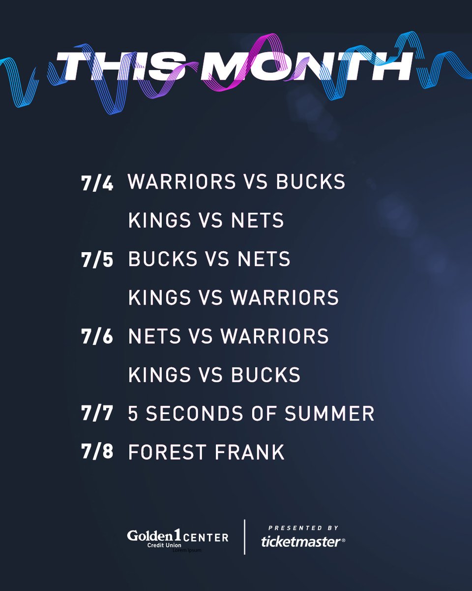 Golden1Center's tweet photo. Summer days to look forward to ➡️
 
Presented by @ticketmaster https://t.co/3E8JuXm8DK