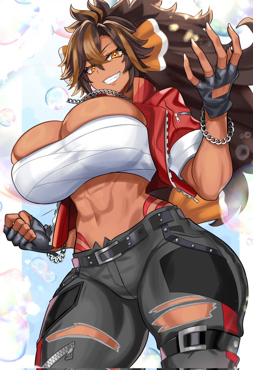 AimstarEV's tweet photo. 1000g of whey protein later… a new legend is born.

Welcome @ViraTuber / @ViraNSFW to Aimstar Entertainment Virtual!
Your favorite muscle tuber who hits black flashes on command with her ass, full impact frames and zero holding back. 

She plays both sides naughty and nice, and she’ll be representing us at Anime Expo.