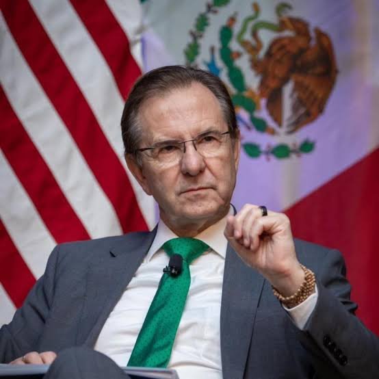 EmilioVallejoRL's tweet photo. Con su pasividad, Esteban Moctezuma fue pieza fundamental para el fracaso en las negociaciones del T-MEC. El Embajador se la vivía en los mejores restaurantes de Washington D.C. en lugar de cumplir sus funciones.

¿Su castigo? MORENA lo designa Embajador ante la Unión Europea.

Lo dicho: MORENA siempre quiso tirar el T-MEC como parte de su plan para empobrecer a México. Ahora quieren tirar el tratado de libre comercio con el bloque europeo.