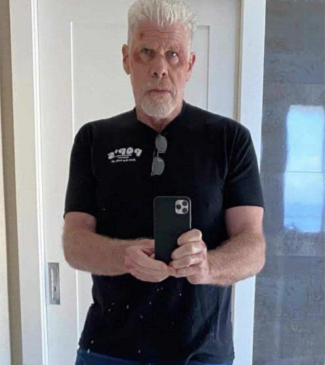 its_The_Dr's tweet photo. What is your first thought when you see Ron Perlman? https://t.co/yrinZBuSyL