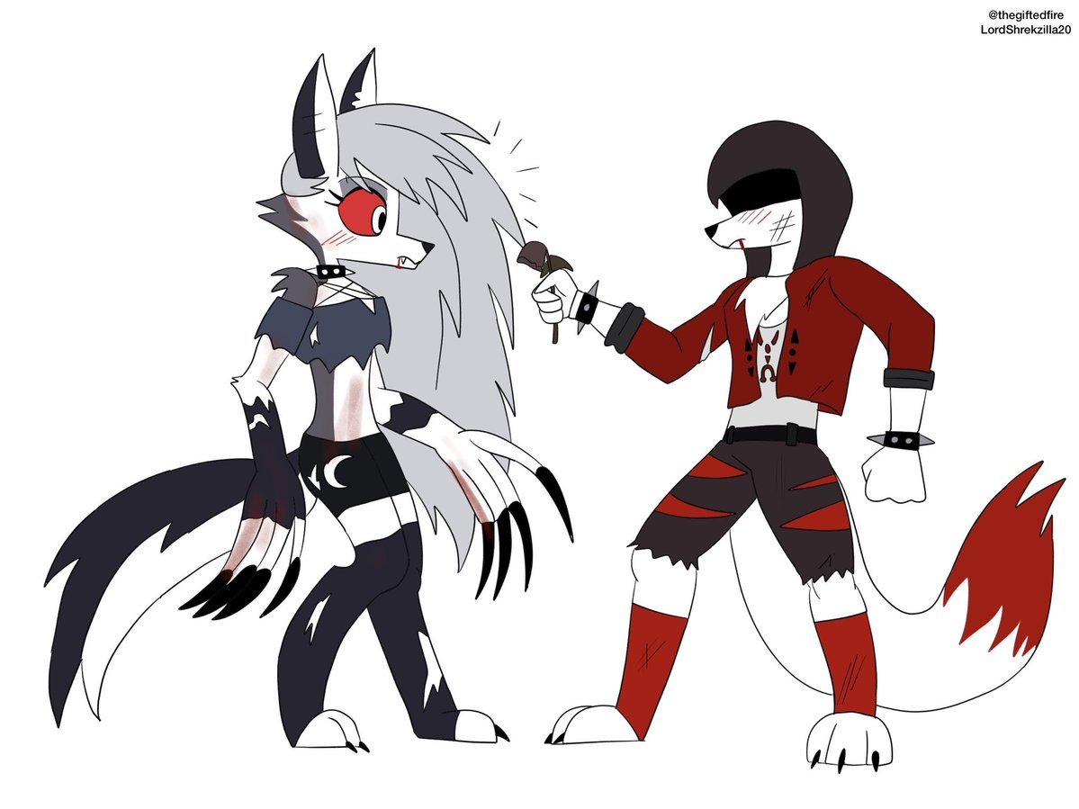 thegiftedfire's tweet photo. The Hunter and the Witch Commission for @TorchOfMetal 
#HelluvaBossLoona #commission #oc https://t.co/GdmiXte1od