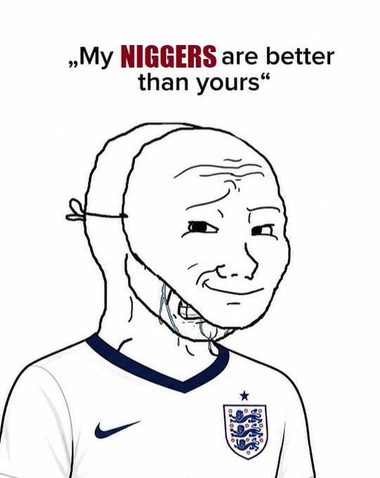 Bigot14_'s tweet photo. @England Final score

England's niggers 2

Congo's niggers 1 https://t.co/YyLRIJ9sJH