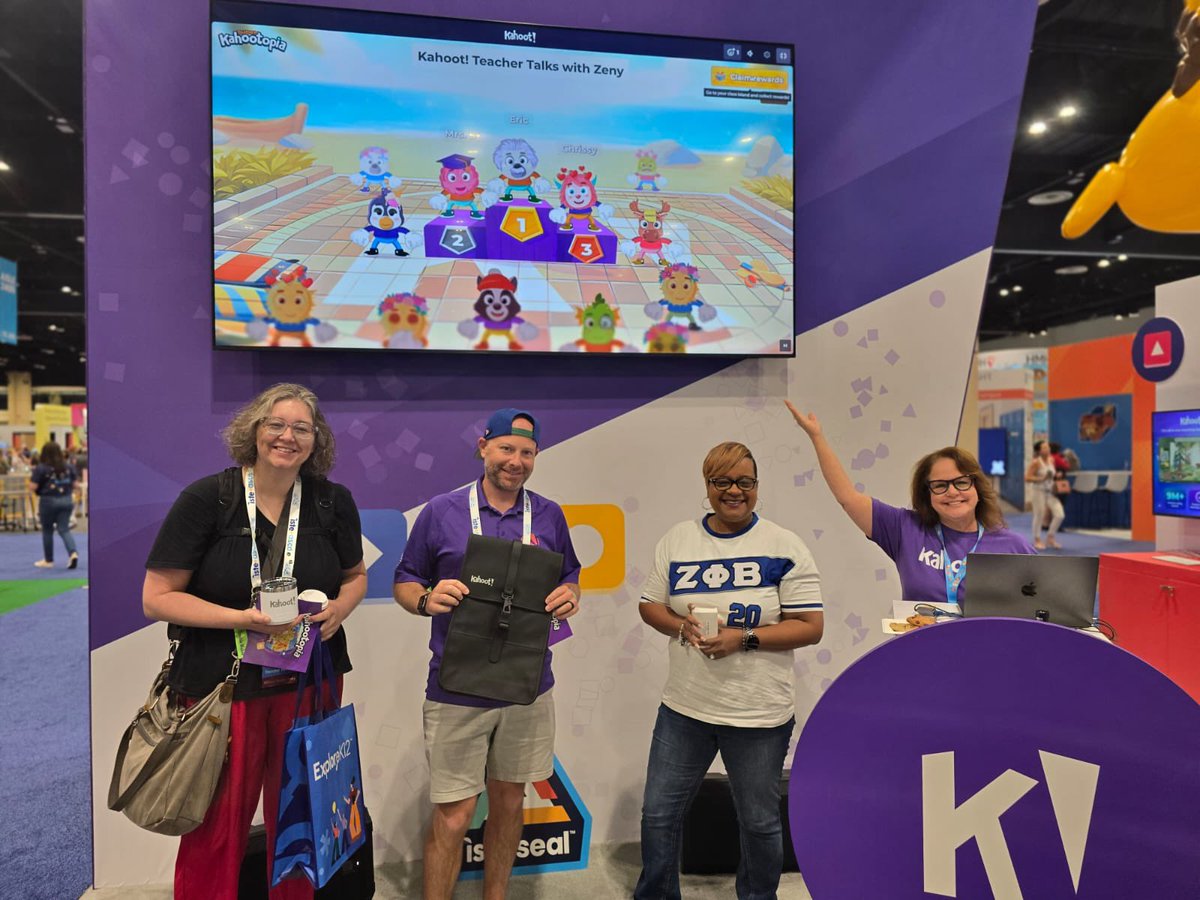 zeny_ulloa's tweet photo. Such an honor to host 'Teacher Talk' &amp;  share my love for @Kahoot! 🎙️ Whether I’m engaging K-12 students, leading professional development for fellow educators, or helping my Adult Citizenship students build their futures, Kahoot makes it stick. #YourBestChoiceMDCPS @iLearnMDCPS https://t.co/vNVKm5CvVC