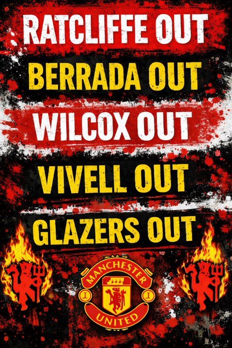 Gazelliottmufc's tweet photo. Get this board out 
#GlazersAreVileVermin 
#GlazersOut
#IneosOut https://t.co/NE3zviMbKE