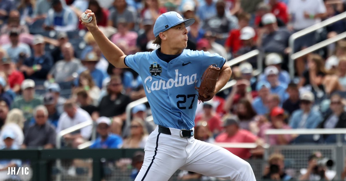 CollegeBSBNews's tweet photo. North Carolina star pitcher Caden Glauber will be returning to the Tar Heels next year.

UNC was 29-1 in games where he made an appearance last season. https://t.co/Svb8Buf4Vb