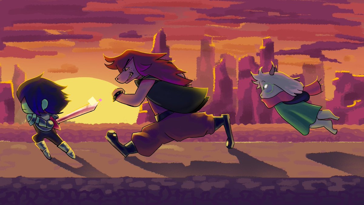IvanBendy008's tweet photo. Where are they going?
(Drawing Made by me)
#deltarunechaper5 #Deltarunechap5spoilers (???).     (i don't think it's a spoiler but, i'll put that just in case lol) https://t.co/vlFTsfHh3h