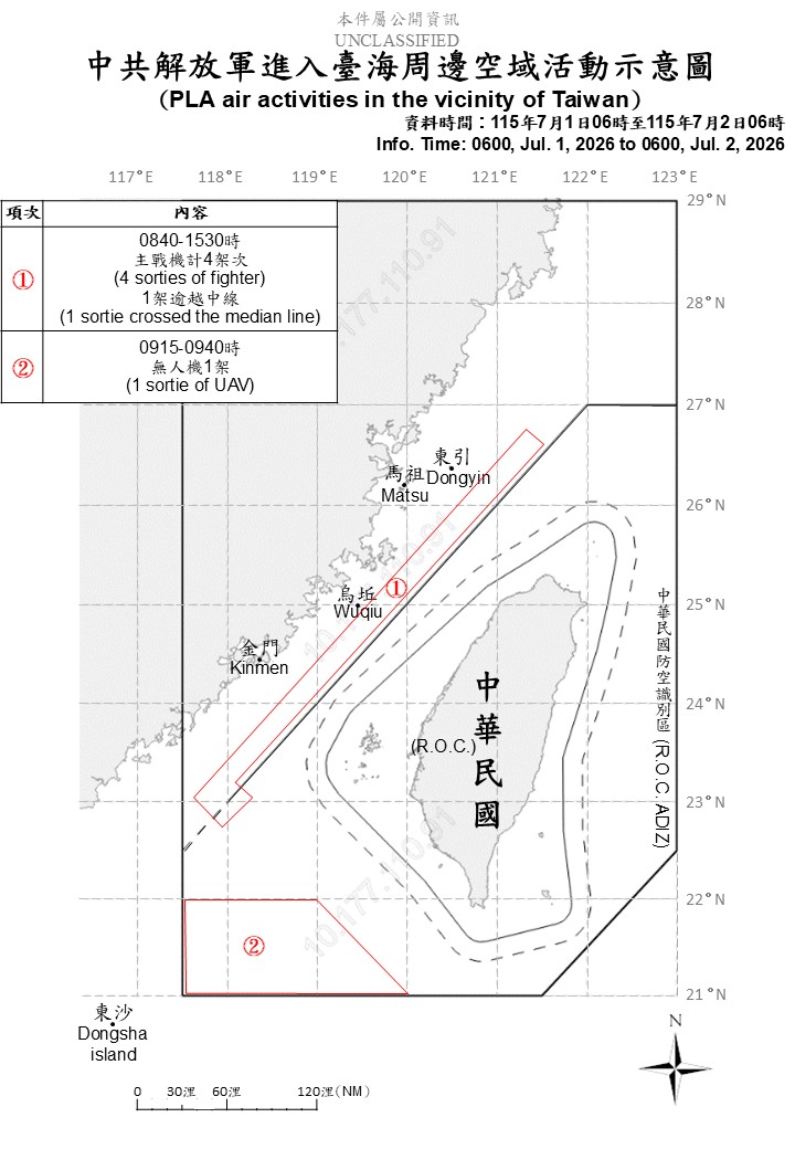 MoNDefense's tweet photo. 5 sorties of PLA aircraft, 6 PLAN vessels and 5 official ships operating around Taiwan detected up until 6 a.m. (UTC+8) today. 2 out of 5 sorties crossed the median line and entered Taiwan’s southwestern part ADIZ. #ROCArmedForces have monitored the situation and responded. https://t.co/fXvsIEIMUE
