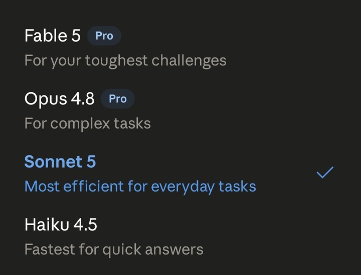 Gilbertzuke's tweet photo. 🚨Fable 5 is finally back on Claude!!! https://t.co/P08swdWYGE