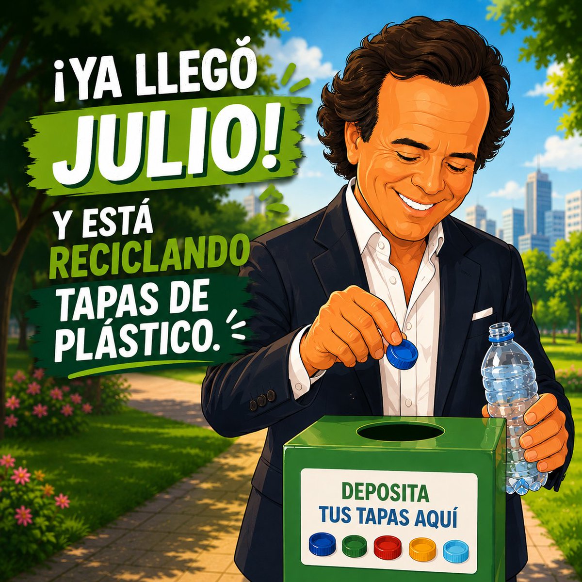 Edinsillo's tweet photo. #Julio ya está aquí. No puedes controlar las emisiones de las potencias mundiales, pero sí decidir dónde termina esa tapa de #plástico. ♻️ #ReciclaYa https://t.co/uCBF8DwPrb