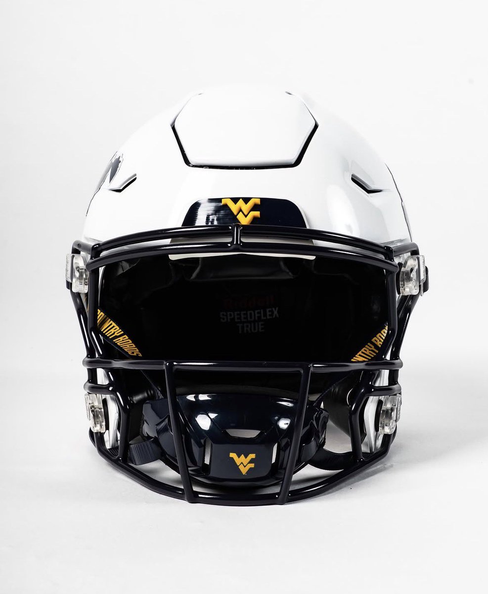 UNISWAG's tweet photo. The gloss white lids for @WVUfootball 

#uniswag https://t.co/1AeP90qwoC