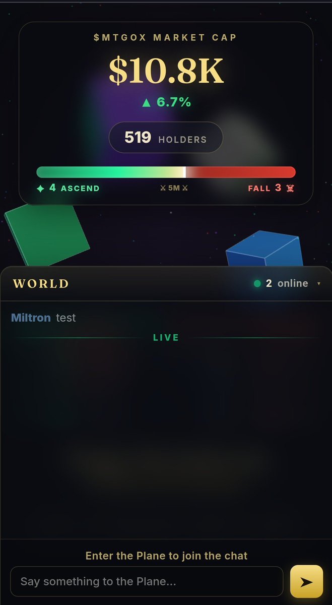 MTGoX_fun's tweet photo. World Chat is Live!

Interact as you play.

https://t.co/HD3RToCXlJ https://t.co/HlqErnWtAw