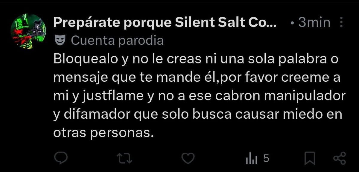 Seamooneterno's tweet photo. @infiniteError2 @mewingsaltcooki Habla si y me tiene bloqueada
Ni lo conozco a ese
Alex cómo siempre avisa a sus amigos que bloqueen a los demás simplemente para no recibir la revelación 
Por culpa de Alex (justo flame)amigos míos que igual son suyos estaban en peligro una época 
Yo reveló no manipuló como el https://t.co/sS6p67Eb9A