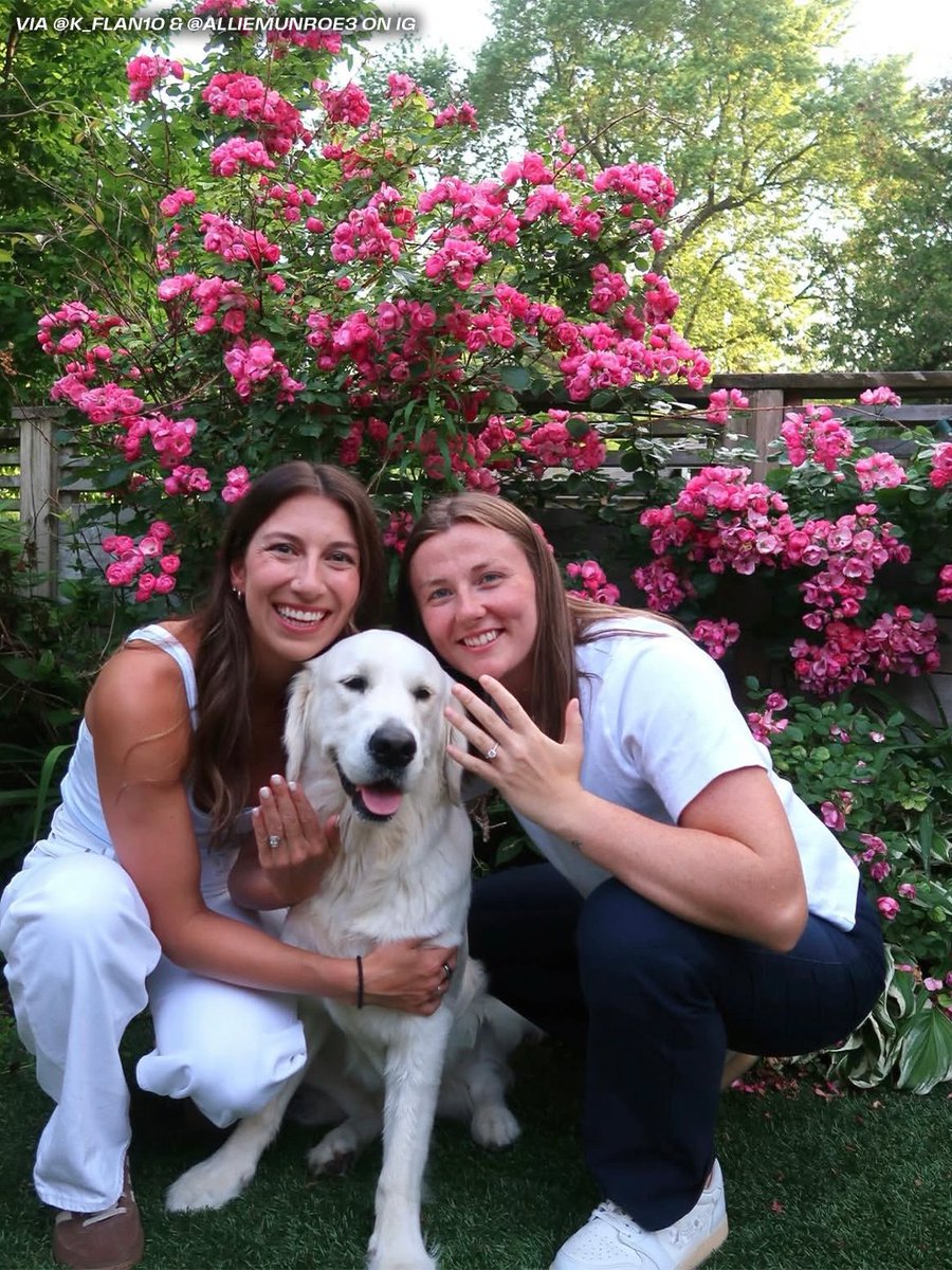PWHL_Toronto's tweet photo. THEY SAID YES! 🥹💍💙

Congratulations to Kali Flanagan and Allie Munroe on their engagement! https://t.co/wu5J7bejDu