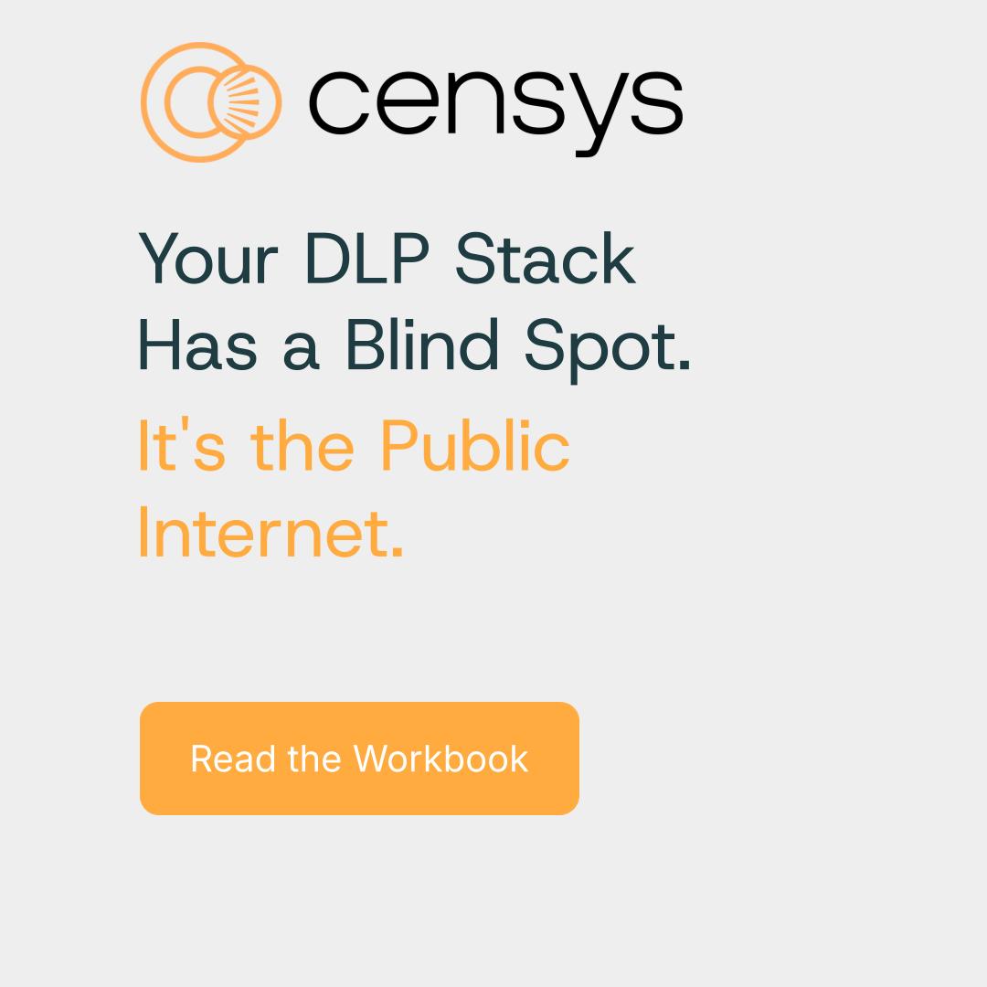 censysio's tweet photo. Your DLP stack has a blind spot, the public Internet. So Censys built a workbook for Data Protection teams. Sensitive data doesn’t only leak through the channels DLP was built to watch. 

Head to our blog to learn about 5 exposure types, what they look like, and queries to find them. https://t.co/wSNbQeLkjV