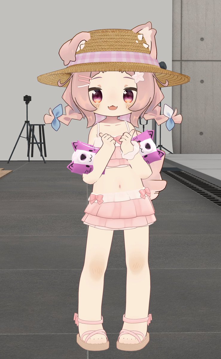 Kinakoyellow's tweet photo. おはよ～☀️気が付けば7月！！
VRC+の浮き輪の受け取りは今日までだよ🐱 https://t.co/0JX4O2HJSZ