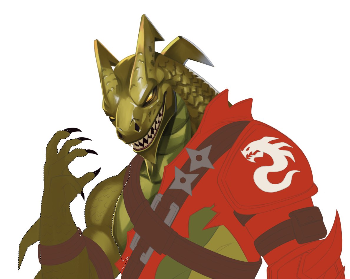 San_TheLizard's tweet photo. Hybrid FanArt Sneak Peek - Today is my dad's birthday, so I had some trouble finishing the illustration today. I hope you like how it's turning out.

#Fortnite #FortniteArt #Hybrid https://t.co/jYiRh9Wb3j