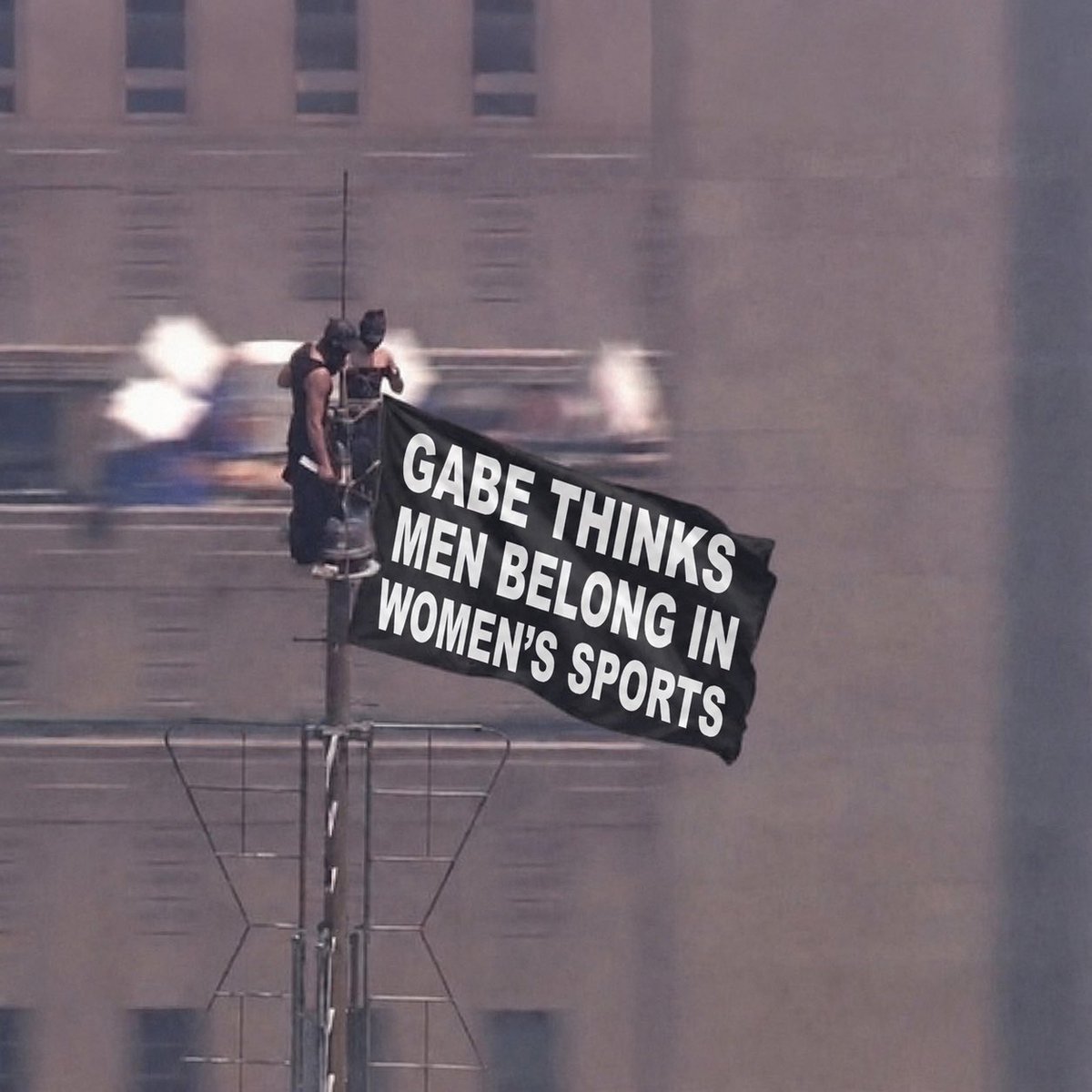 cunninghamfornm's tweet photo. Thank God for the common sense shown by the Supreme Court yesterday. I’ve raised 5 daughters. And unlike @Gabe_NM , I know men don’t belong in women’s sports. https://t.co/Wn2LJiAMyN