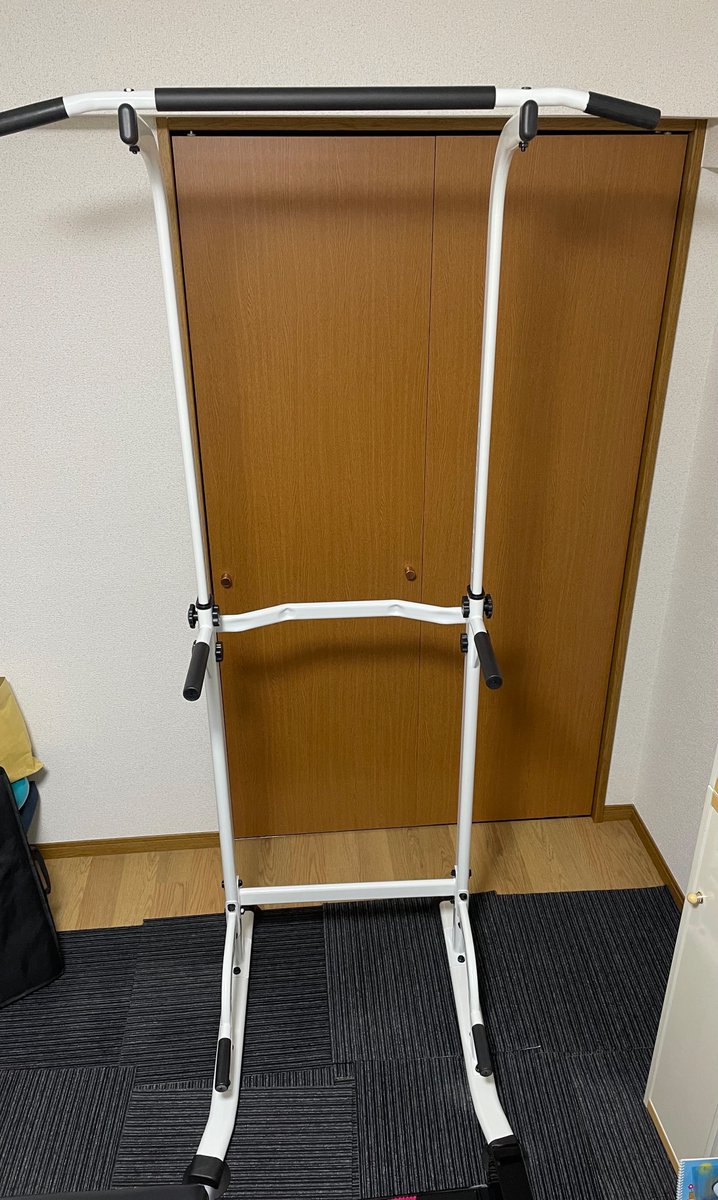 hirokitree30's tweet photo. AIに出来ないことーーー自分の身体を自分で動かすこと。という訳ではないが、世間様から50年遅れて、ぶら下がり健康器を買った。やってみると気持ちいい❣️サボり筋やサボり関節を動かすことで、老化の速度を少しでも遅らせたい‼️ #クラシック音楽愛好会 #ぶら下がり健康器　#サボり筋　#老化　#AI https://t.co/mEBAUnsp9s