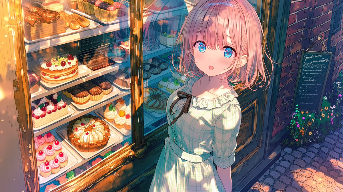 SakuraShorty's tweet photo. 見ているのは、ケーキ？それとも私？ https://t.co/bg6g7xJAej