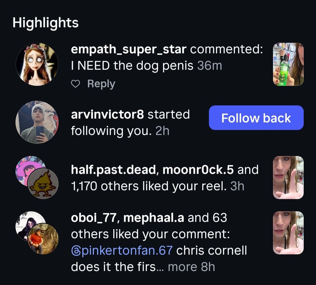 fard_drinker's tweet photo. wtf is up with my insta notifications 😭😭 https://t.co/6TwjHZ0b1k