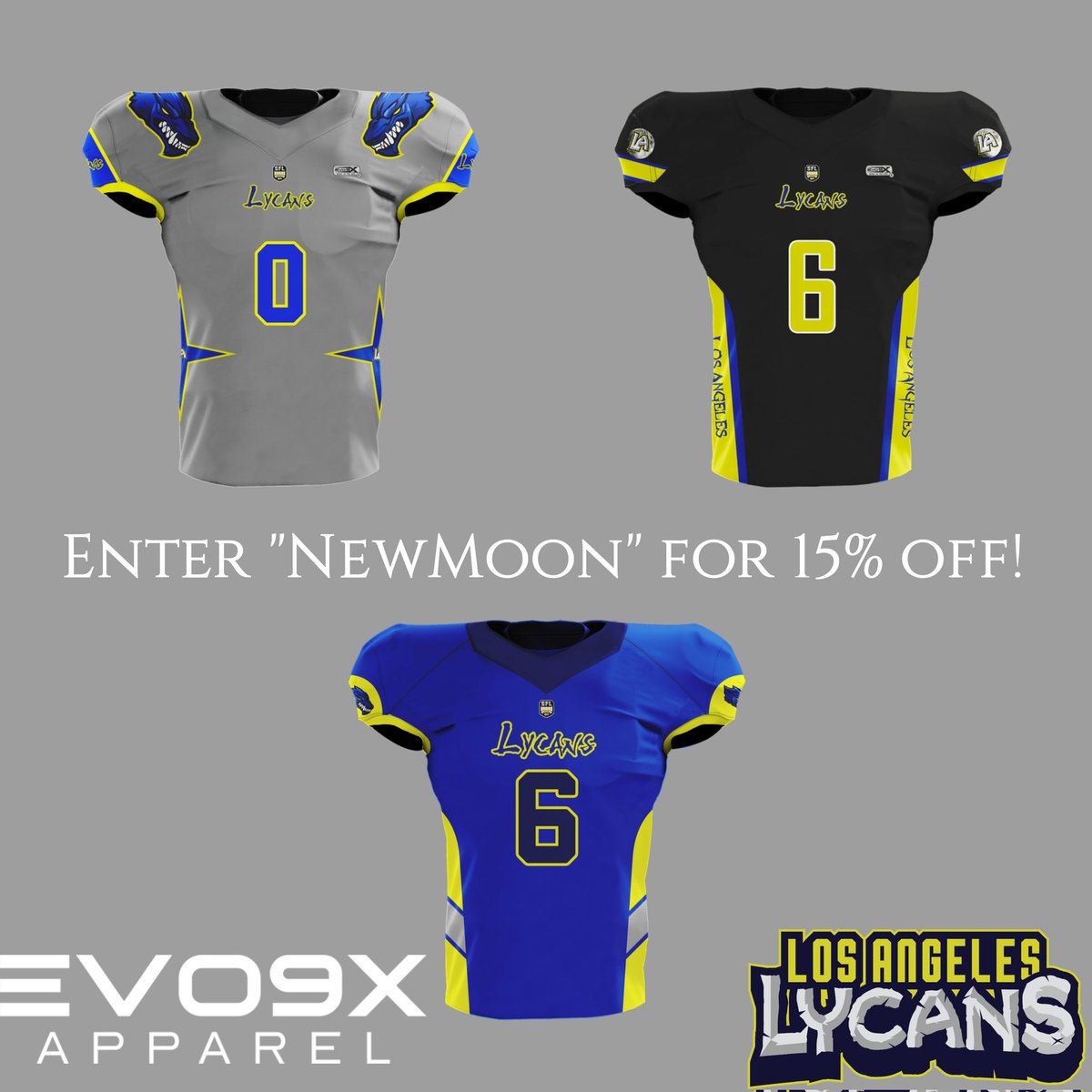 SFL_Lycans's tweet photo. Season 27 of the @simulationfl is soon to come! Get you some @SFL_Lycans gear now presented by @evo9x! Visit https://t.co/pBIlaMtdE2 and enter "NEWMOON" to receive 15% off!
#MakeAnImpact #HowlAtTheMoon #LycAngeles #NewMoon #CTN #ChangeTheNarrative #Evo9X #Szn27 https://t.co/syPd3yPxYw