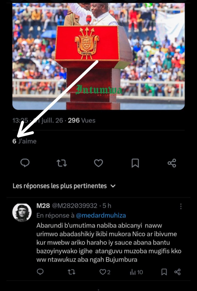 loyaute95's tweet photo. @medardmuhiza Turagowe Uburundi ntabantu bafise umutima busigaranye! Usanga abawufise arabo batandatu gusa, karabaye kweli!🤭 https://t.co/dndYthiu39