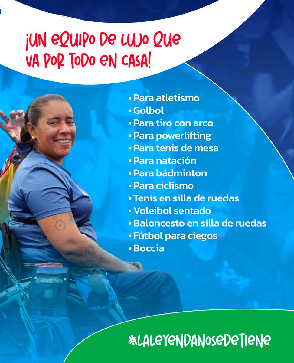 MinDeporteCol's tweet photo. 🇨🇴🤩 ¡Damos ejemplo como anfitriones! 

Cumplimos en la organización de los @Parasura2026 y en la cancha la daremos toda para confirmar que somos #imPARAbles. Colombia está lista. ¿Y tú? 

#LaLeyendaNoSeDetiene
#ImPARAbles https://t.co/NrsghrLlj1