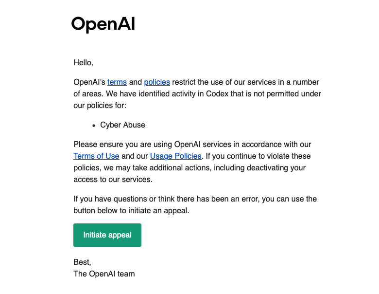 Shadowfetch's tweet photo. @thsottiaux #codex #openai @sama 
I keep getting these warnings then apologies. I stopped getting the big red reset button. Im not sure what to do next. This is the weirdest thing. I stopped using it very much between the past couple of days. Not sure what to do. https://t.co/tMGkUuWvWk