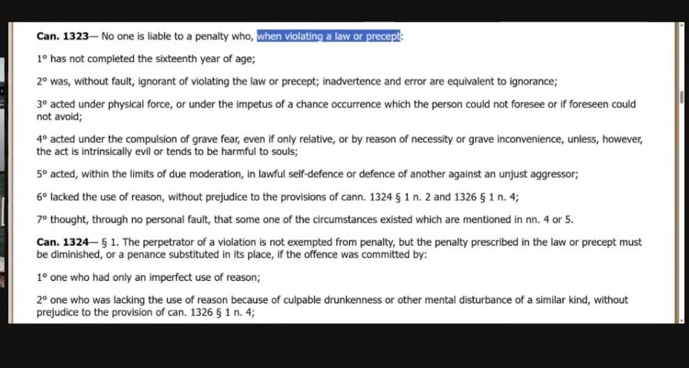KlauriMom's tweet photo. @EdsPurgatory Cannon law 1323-1324. Says they can do this under the brief in the necessity in the church to save souls ! https://t.co/Fz3BIGZIOx