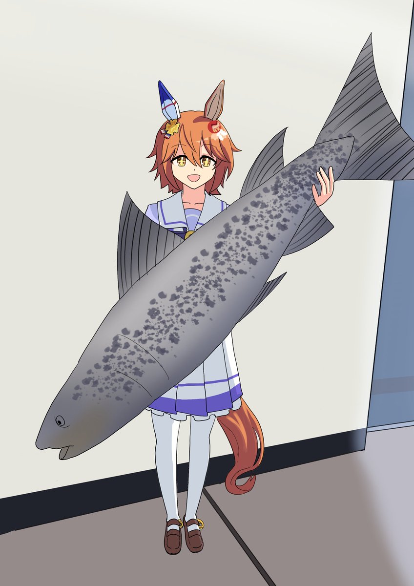 Yuusenpai69's tweet photo. Matikanefukukitaru holding big Fihh
#umamusume https://t.co/7CdtywWg2w