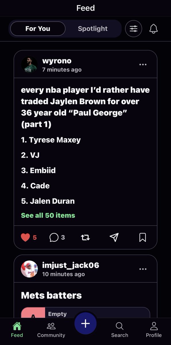 List'd tweet media