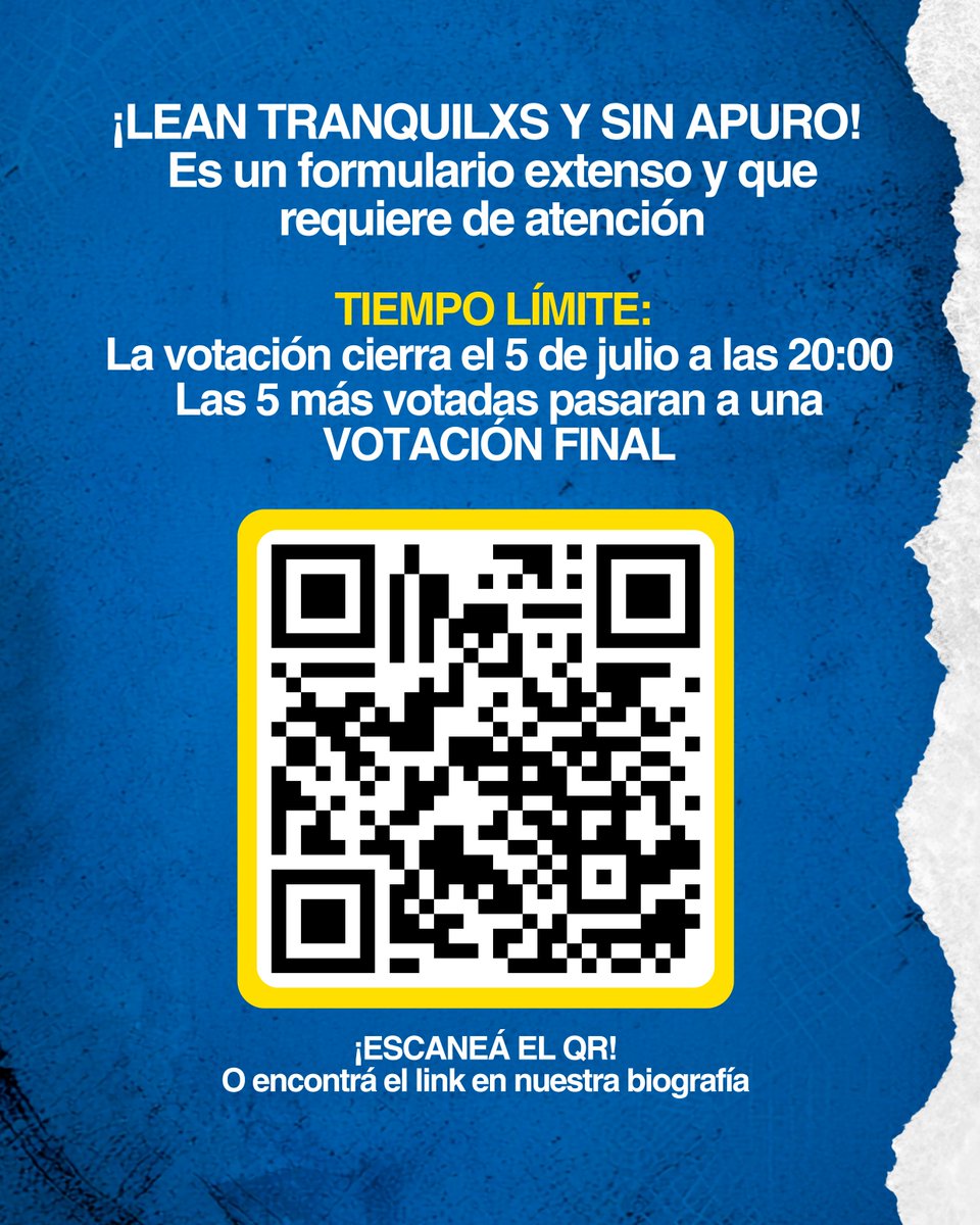StrayKidsArgFC's tweet photo. ✨️ STAY! YA TENEMOS LA VOTACIÓN ABIERTA PARA LAS FRASES DEL BANNER DE STRAYCITY 🇦🇷

¡Escaneen el QR o pueden encontrar el link en nuestra biografia! 

Tomense el tiempo de leer bien y votar la frase que más les parezca que va con el espiritu Stay de Argentina 🙏🏻

¡Nos ayudan un monton compartiendo para que todxs puedan votar! 

⏰️ La votacion finaliza el 5 de Julio a las 20hs