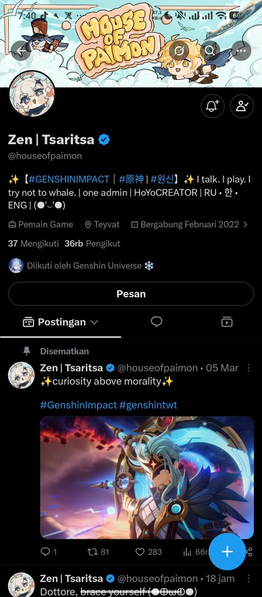 amoeifa's tweet photo. @GenshinUniverse @houseofpaimon Odette 🩵🤍 https://t.co/7UdWiQfttZ